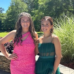 Green Corset Prom dress